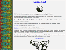 Tablet Screenshot of cosmicwind.net